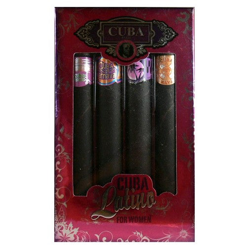Bottle of Cuba Latino by Cuba, 4 Piece Gift Set for Women